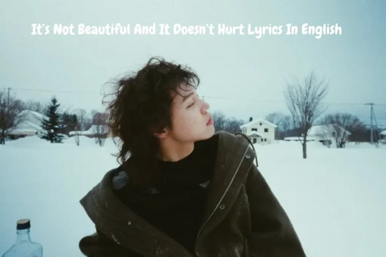 It’s Not Beautiful And It Doesn’t Hurt Lyrics In English