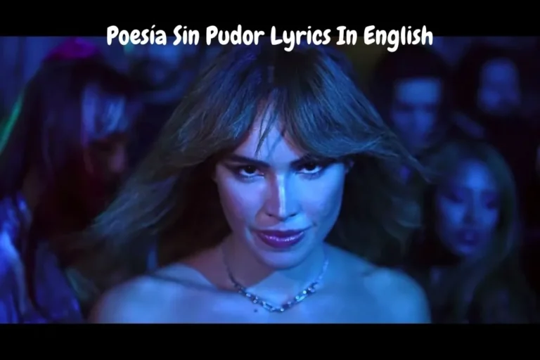 Poesía Sin Pudor Lyrics In English