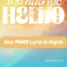Solar POWER Lyrics In English